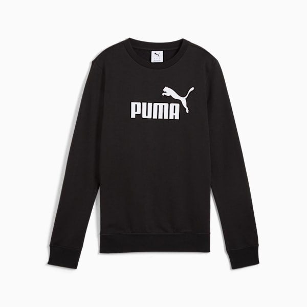 Chandail à col rond Essentials avec logo n<sup>o</sup> 1 Femme, PUMA Black, extralarge